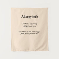 Alerte d'allergie alimentaire ajouter un nom aux é