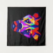 Tenture Alexander's Dog black tapestry (Devant (Horizontal))