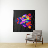 Tenture Alexander's Dog black tapestry (En situation (horizontale))