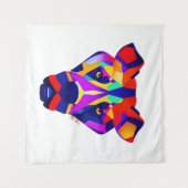 Tenture Alexander's Dog white tapestry (Devant (Horizontal))