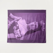 Tenture Alexandra de Danemark en lavande (Devant (Horizontal))