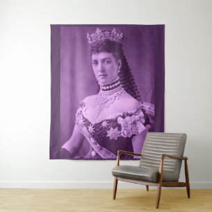 Tenture Alexandra de Danemark en lavande
