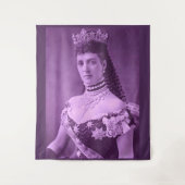 Tenture Alexandra de Danemark en lavande (Devant)