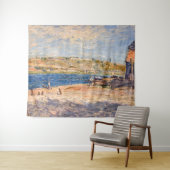 Tenture Alfred Sisley - Les berges de la rivière à Saint-M (En situation (horizontale))