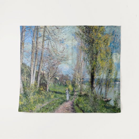 Tenture Alfred Sisley - Les bords de Seine à By (Devant (Horizontal))