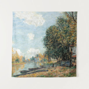 Tenture Alfred Sisley Moret : Les rives du fleuve Loing