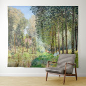 Tenture Alfred Sisley - Reposez le long du ruisseau (En situation (horizontale))