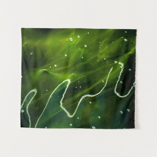 Tenture Algues vertes et eau wtcnm (Devant (Horizontal))