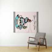 Tenture Alice au pays des merveilles Baby shower Contexte (En situation (horizontale))