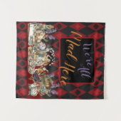 Tenture Alice au pays des merveilles Mad Cheshire Chat (Devant (Horizontal))