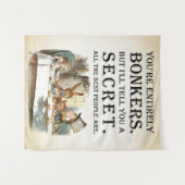 Tenture Alice au pays des merveilles - thé - folle (Devant (Horizontal))