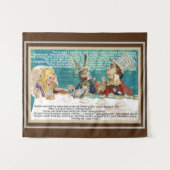 Tenture Alice et la fête du thé de Mad Hatter (Devant (Horizontal))