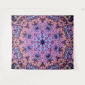 Tenture Alien complexe pourpre Kaleidoscopic Mandala (Devant (Horizontal))