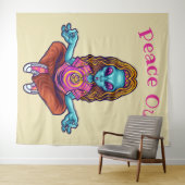 Tenture Alien de Peace Out Hippie (En situation (horizontale))