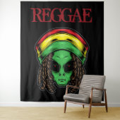 Tenture Alien de reggae (En situation)