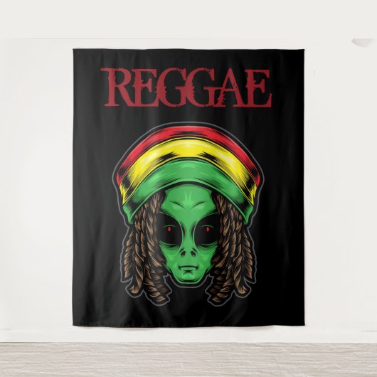 Tenture Alien de reggae (Devant)