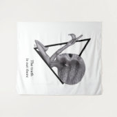 Tenture Alien gris, la vérité est là (Devant (Horizontal))