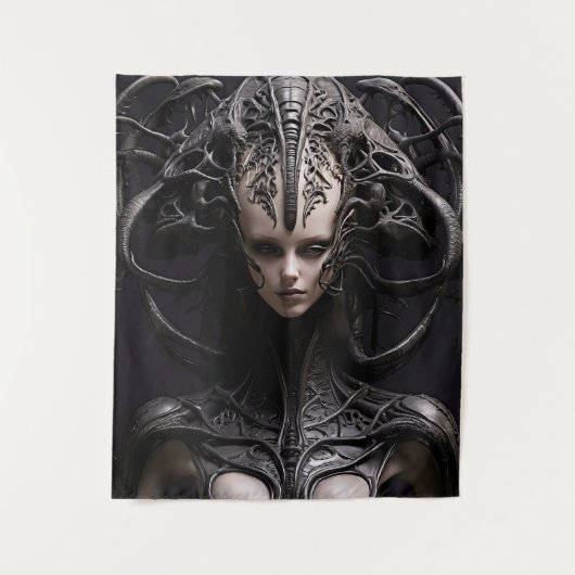 Tenture Alien reptilien effrayant (Devant)