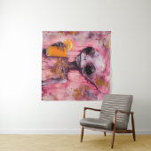 Tenture Alien Rose Avec Jus D'Orange (En situation (horizontale))