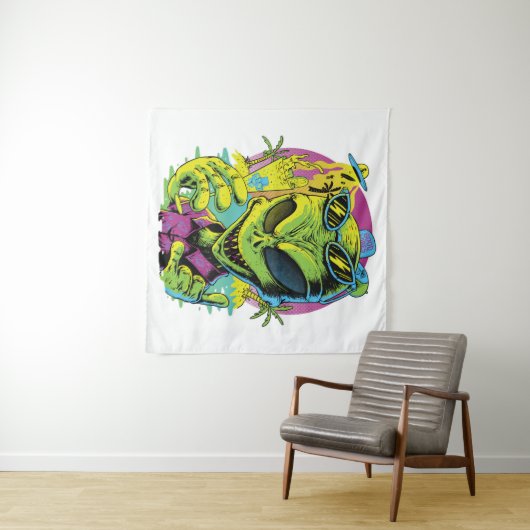 Tenture Alien super (En situation (horizontale))