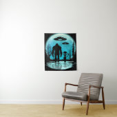 Tenture Alien UFO Bigfoot (En situation)