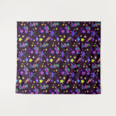 Tenture Aliens Et Étoiles Dans L'Espace (Devant (Horizontal))