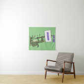 Tenture Aligator de crocodile drôle avec dessin animé (En situation (horizontale))