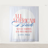 Tenture All American Blue Stripe Bachelorette Banner (Devant)