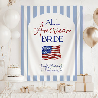 Tenture All American Bride Bachelorette Banner