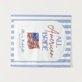 Tenture All American Bride Bachelorette Banner (Devant (Horizontal))