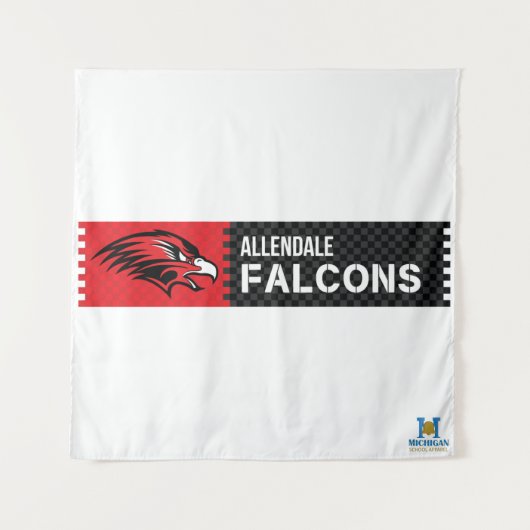 Tenture Allendale Falcons (Devant)