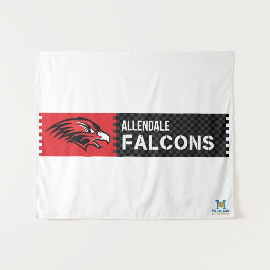 Tenture Allendale Falcons (Devant (Horizontal))