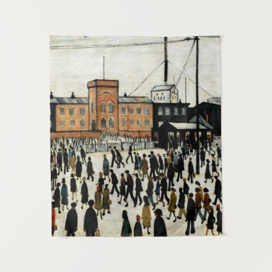 Tenture Aller Au Travail L.S Lowry (Devant)