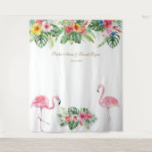 Tenture Aloha Fleurs tropicales Mariage Photo Booth Prop (Devant)
