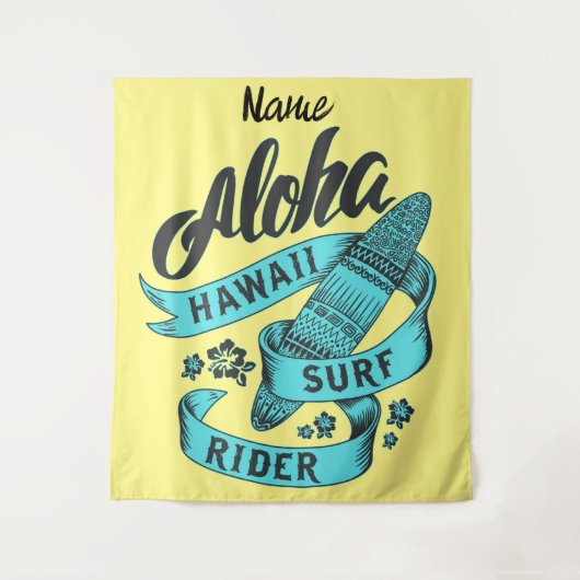 Tenture Aloha Hawaii Surf Rider Thunder_Cove (Devant)
