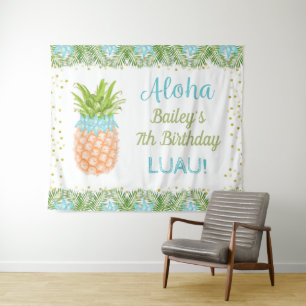 Tenture Aloha Luau Anniversaire Tropical Anniversaire