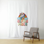 Tenture Alpha Homme Ironique Unicorne 2 (En situation)