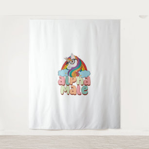 Tenture Alpha Homme Ironique Unicorne 2