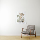 Tenture Alphabet Animaux Bébés Aquarelle Mignons Zèbre (En situation)