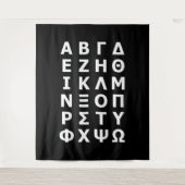 Tenture Alphabet Grec (Devant)