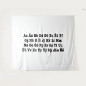 Tenture Alphabet islandais [Íslenska Stafrófið] (Devant (Horizontal))