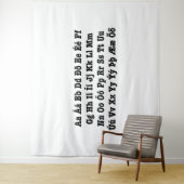 Tenture Alphabet islandais [Íslenska Stafrófið] (En situation)