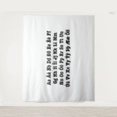 Tenture Alphabet islandais [Íslenska Stafrófið] (Devant)