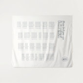 Tenture Alphabet Mariage Chic Monogramme Plan de Table Mar (Devant (Horizontal))