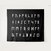 Tenture Alphabet Runique [Futhorc] (Devant (Horizontal))