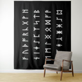Tenture Alphabet Runique [Futhorc] (En situation)