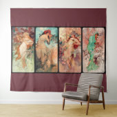 Tenture Alphonse Mucha, Les Quatre Saisons (1896) (En situation (horizontale))