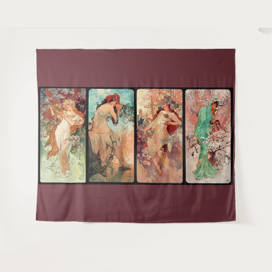 Tenture Alphonse Mucha, Les Quatre Saisons (1896) (Devant (Horizontal))
