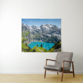 Tenture Alpine lake Oeschinensee in Switzerland (En situation (horizontale))