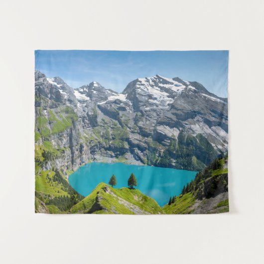 Tenture Alpine lake Oeschinensee in Switzerland (Devant (Horizontal))